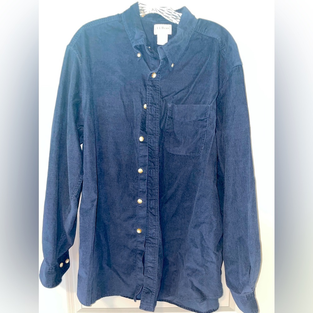 LL Bean Corduroy Button Down - Large